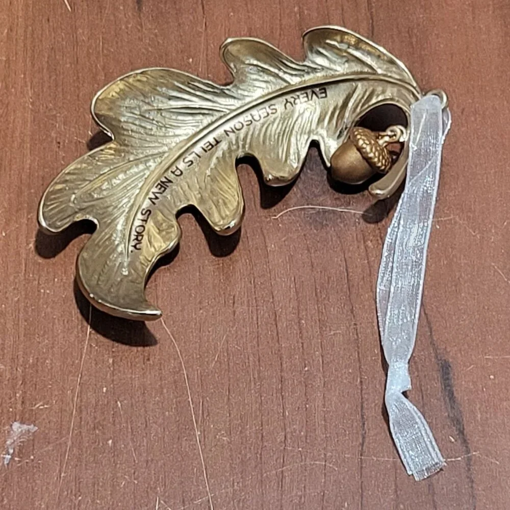 Hallmark Christmas Ornament A New Season Metal Leaf 2022